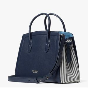 Kate spade striped large knott bag